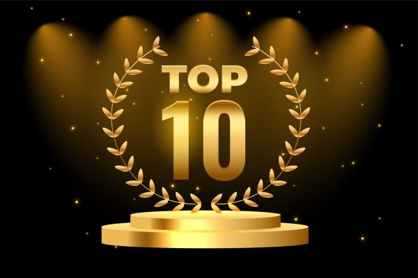 top 10 best podium award background