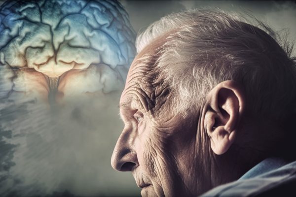 Memory loss, dementia and alzheimer concept, created with Generative AI technology